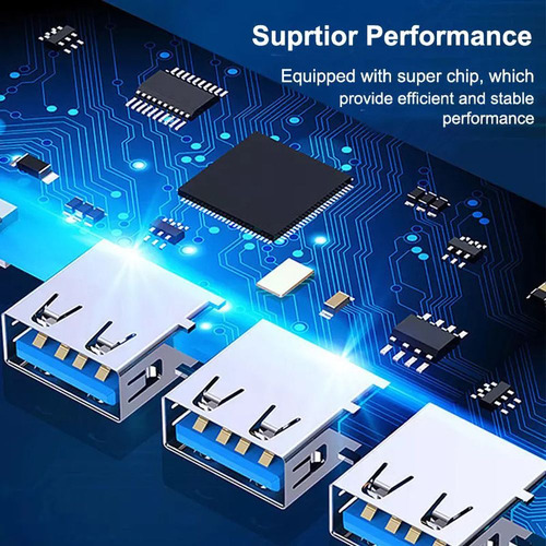 Expansor Usb C Usb 3.0, Estación De Acoplamiento Para Comput
