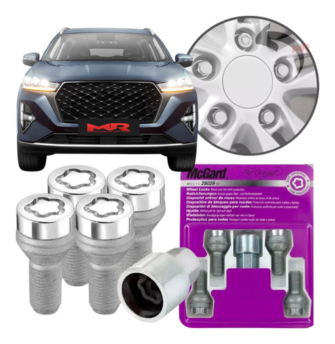 Kit Trava Antifurto Parafuso Tiggo 7 Pro Max Drive 2023 2024