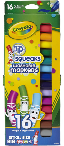 Marcadores Crayola Pip Squeaks Skinnies X16u Pack X1