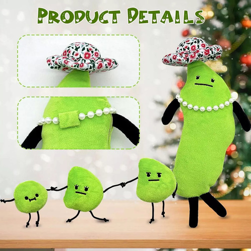 Aaa 4 Peças - Boneco De Pelúcia Edamame Family Secret