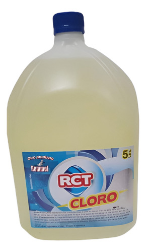 Cloro Concentrado Rommel 5 Litro Mata Virus Y Bacterias