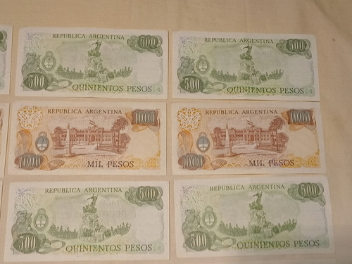 Billetes Antiguos Argentina Pesos Ley 18.188 X 12 Sc Sc-