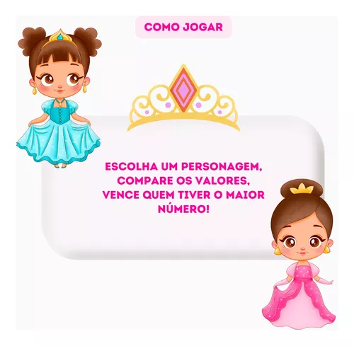 Jogo Super Cards Princesas Encanto Divertido + Nf