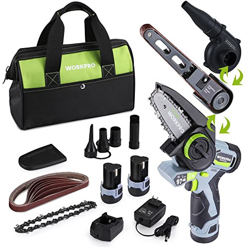 Kit De Herramientas Eléctricas De 12v Workpro, Juego D...