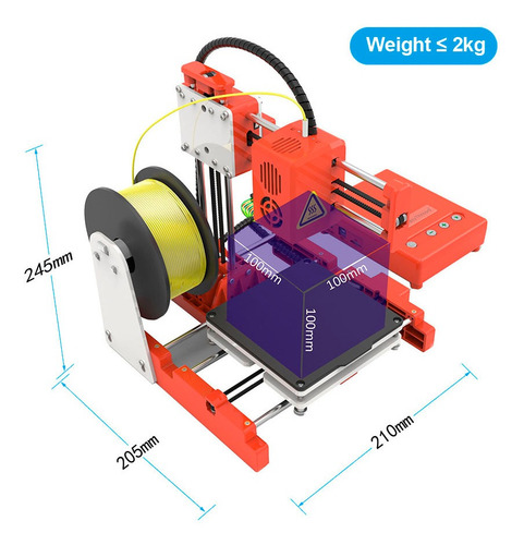 Easythreed Mini Escritorio Niños Impresora 3d 100*100*100mm