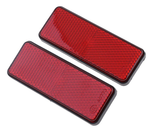 2pcs Lámina Reflectante Rectangular Para La Motocicleta Atv
