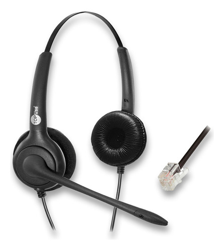 Headset Fp350 Biauricular Rj9 Cancelador Ruído Pos 3 Top Use