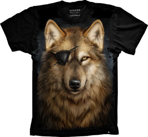 Camiseta Plus Size Lobo - Animais