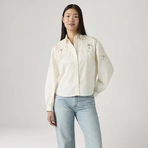 Blusa Levi's® Janie Holiday Manga Longa Off White 003p00003