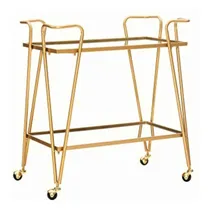 Comprar Linon Amzn0215 Gina Mid-century Gold Bar Cart