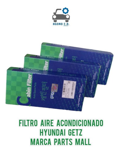 Filtro Aire Acondicionado Hyundai Getz