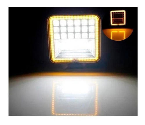 Imagem 3 de 6 de Farol De Milha Led Trator Máquina Agrícola Caminhão 126w 4x4