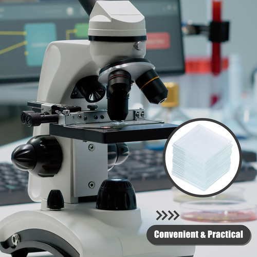 Carátulas Para Microscopio, 500 Unidades, Cubiertas Para Mic