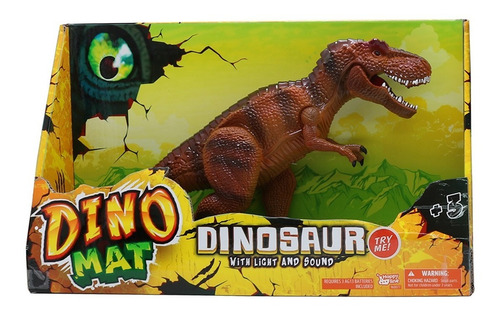 Dinosaurio Con Luz Y Sonido Art Ik0118 Dinomat 