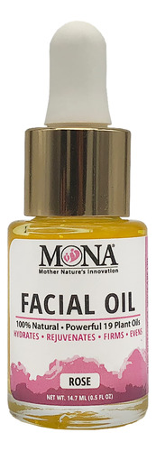 Mona Brands Aceite Facial 100% Natural Cargado Con Vitamina.