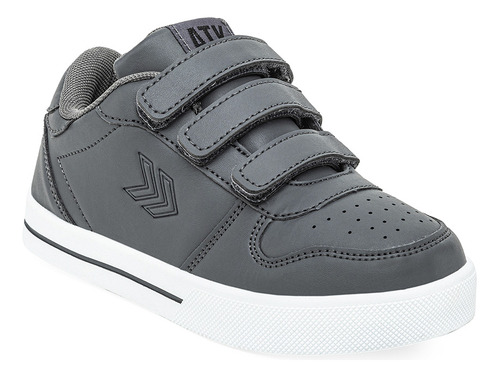 Zapatillas Atomik Bart Velcro Bebe Gris Solo Deportes