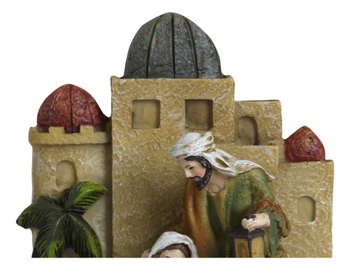 Resina Imp Presepio Sagrada Familia Camelo E Carneiro 21 Cm