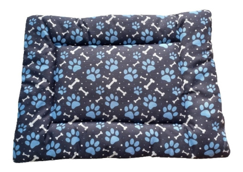 Colchonete Cama Caminha Almofada Cães Cor Azul