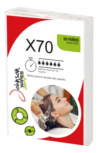 Paños Johnson® X70 Estética Y Belleza X50 Paños Peluquería 