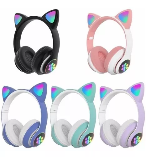 Fone De Gatinho Rosa Com Orelhinha Led Bluetooth - Cat 23 - Fone de Ouvido  Bluetooth - Magazine Luiza