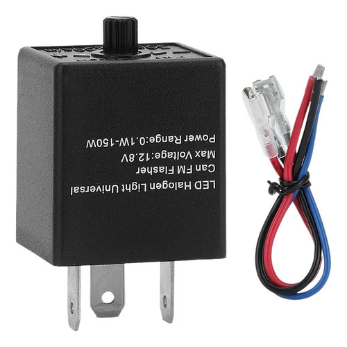 // D Relé Intermitente Luz Señal Led Ajustable De 12v 24v 3