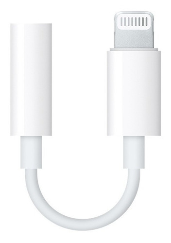 Imagen 1 de 8 de Adaptador iPhone Auriculares Lightning Plug 3.5mm Ultimo Ios