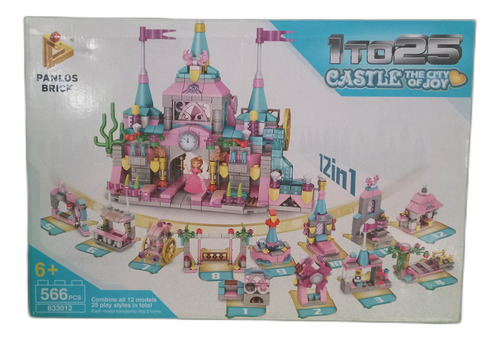 Castillo Ciudad 566pcs Armar Bloque Adaptable Escala Legos 