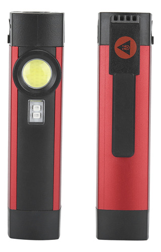 Linterna Portátil Cob Púrpura Led Mini Antorcha Magnética