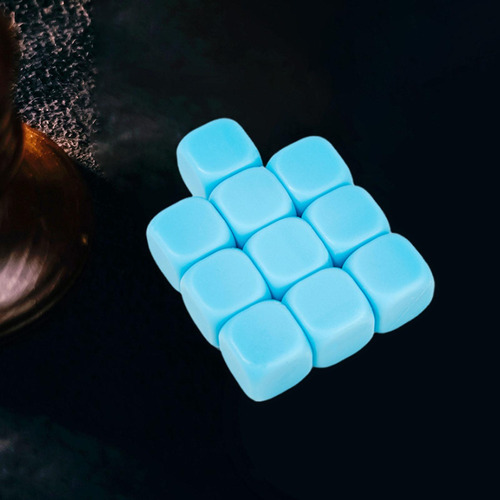 5 X 10 Cubos De Dados En De 16 Mm, Dados Redondeados De Azul