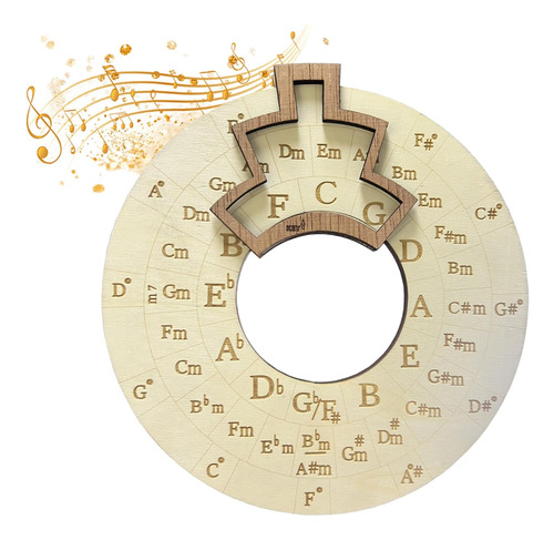 Herramienta Melódica De Madera, Rueda De Círculo De Q...