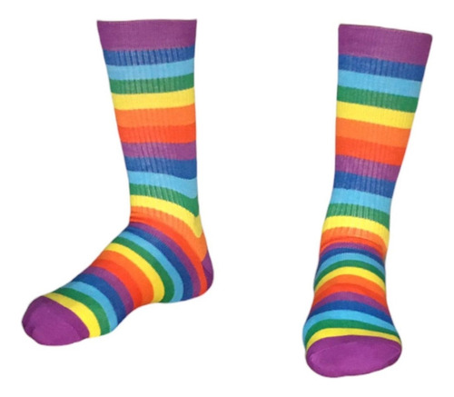 X6 Calcetines Arcoíris Pride Lgtb De Algodón - Unisex