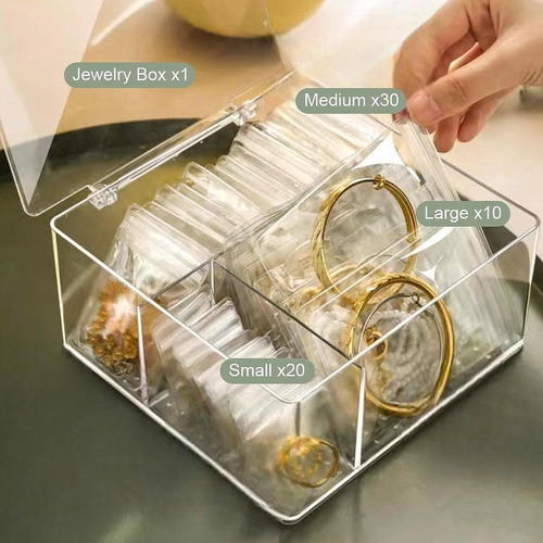 Joyero De Viaje Estuche Transparente Para Joyas Organizador