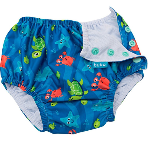 Imagem 2 de 10 de Sunga Bebê Infantil Moda Praia Piscina C/ Fralda Envio 24h
