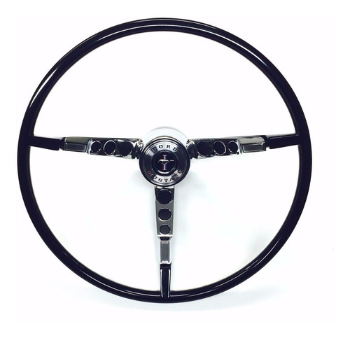 Imagen 1 de 4 de Volante Negro Ford Mustang 65 66 1965 66 Completo