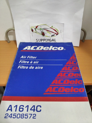 Filtro Aire Motor Impala 3.8 Lts 100% Original Acdelco