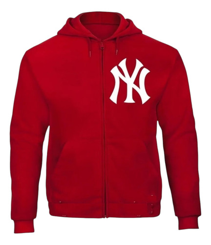 Sudadera New York Yankees Mlb Hoodie Capucha Con Cangurera