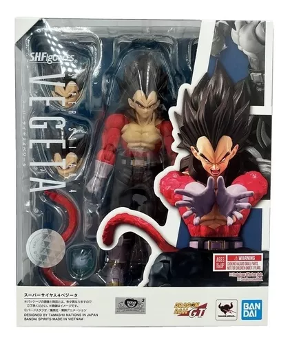 Figura Dragon Ball Gt Vegeta Super Sayajin 4 Bandai - Mister Braga  Colecionáveis - Miniaturas para Coleções