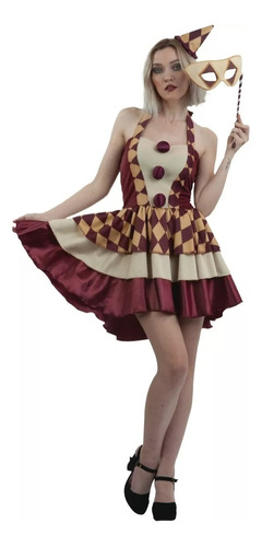 Disfraz Vintage Clown Girl Talla M