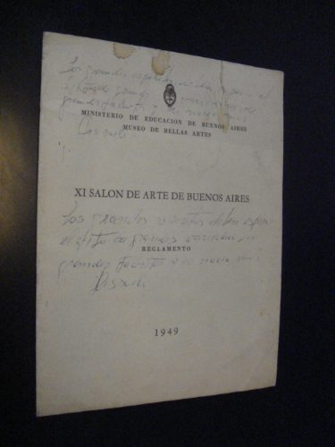 Xi Salon De Arte De Buenos Aires 1949 Reglamento