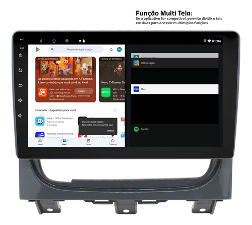 Multimidia Strada Idea 13/19 Android 14 2gb 64gb Carplay
