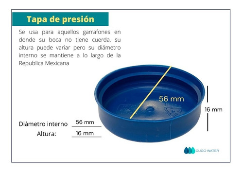 Imagen 3 de 7 de 1 M Presión Tapa Para Garrafon De Agua