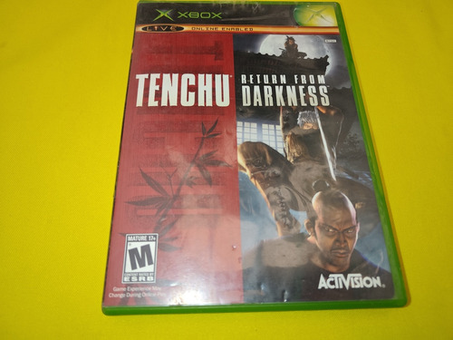 Tenchu Return From Darkness Xbox Clasico Con Manual 