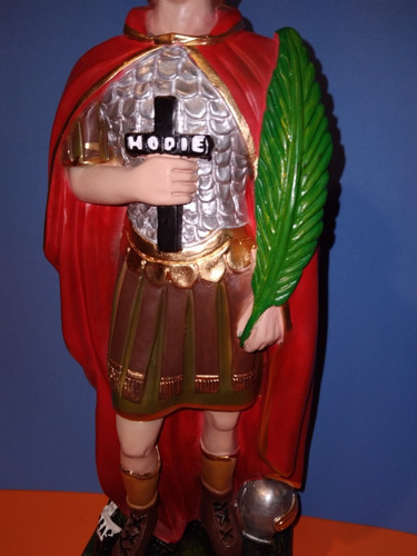Estatuilla De San Expedito De 32 Cms Yeso-cerámico Ogum