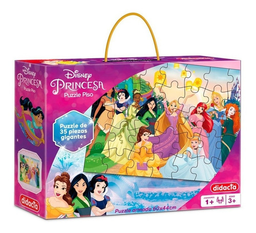 Puzzle De Piso Princesas Gigante 410/15- Giro Didáctico