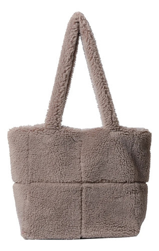 Bolso De Mano De Lana De Cordero Para Mujer, Casual, De Felp