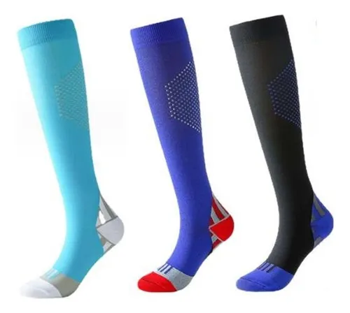 3 Pares Calcetines De Compresión Hombre Y Mujer 20-30 Mmhg