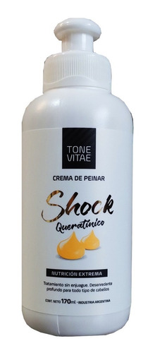 Crema De Peinar Shock Queratínico 170ml - Tone Vitae