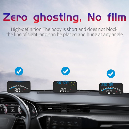 A Velocímetro Gps Digital For Coche, Pantalla Hud