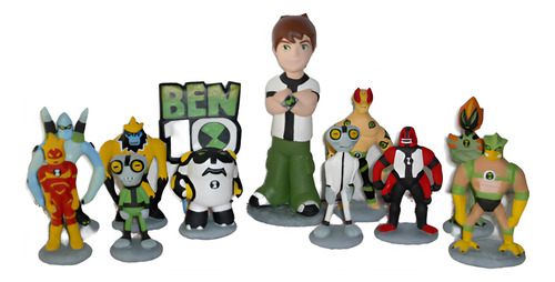 Ben 10 ,personajes De La Tv En Masa Flexible