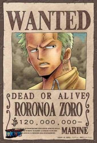 Póster De Zoro - Anime One Piece 50x 35 Cm